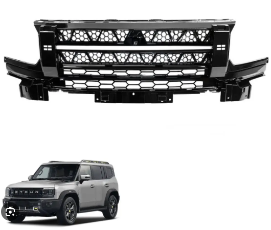 Jetour T2 2025+ LED Light bar Design Black Gloss Grill