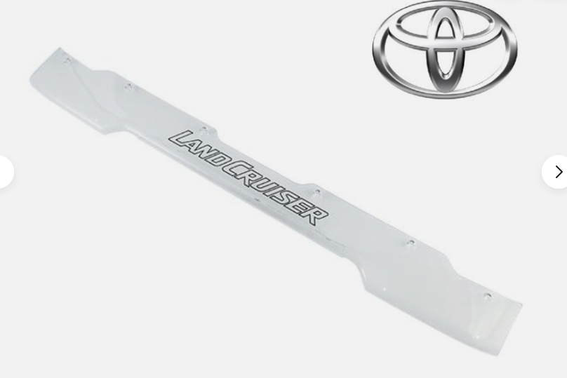 Toyota Land Cruiser 2024 (New Shape) Bonnet Guard Clear with logo