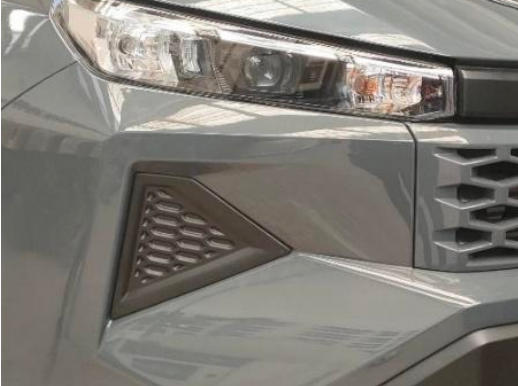 Toyota Travo 2026 Front Bumper Garnish Matt Black
