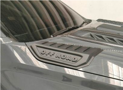 Toyota Hilux GD6 Travo 2026Hood Garnish Matt Black