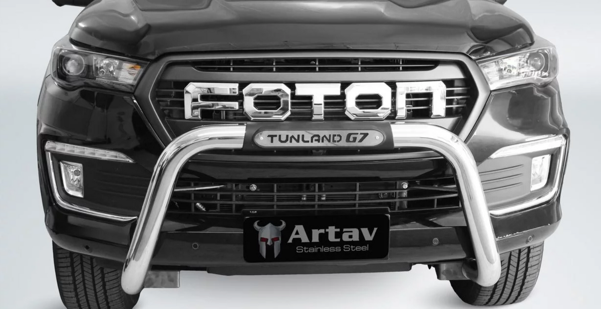 Foton Tunland 2024 G7 Nudge Bar Stainless Steel (PDC Approved) 13500T-DFS - (Fit D/C &amp; S/C)