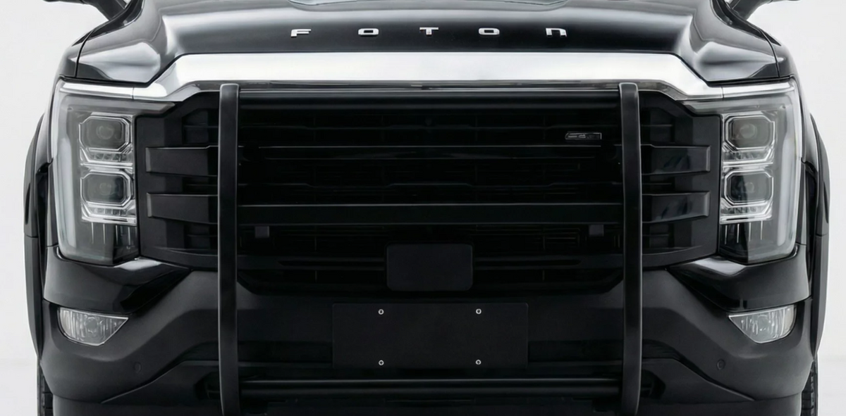 Foton Tunland 2025 V7 Bulbar (Police Bar) Black - PDC Friendly - Spotlight Mounts - BS 135023-DFS