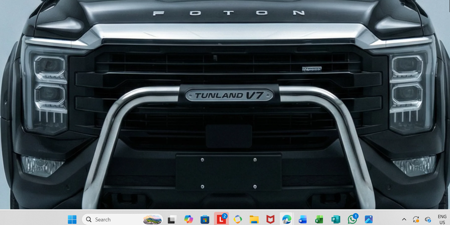 Foton Tunland 2025 V7 PDC Nudge Bar Stainless - 135020T-DFS