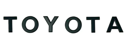 Toyota Hilux GD6 Travo 2026 Tailgate  Toyota Lettering Matt Black