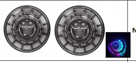 7inch 120W RGB  Starry LED Headlight - pair