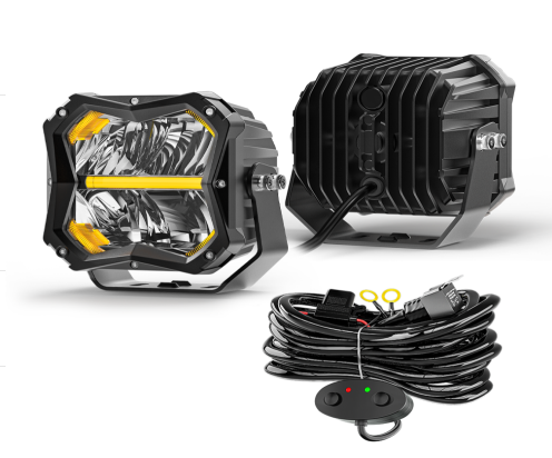 5 Inch 105W Led Spotlight White + Amber
