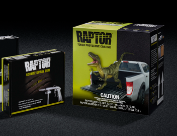 4 Liter Raptor Kit black with Spray gun included