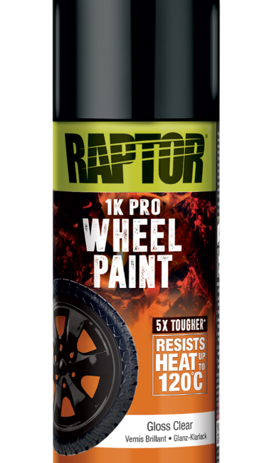 Raptor 1K Wheel paint 295g Gloss Clear aerosol