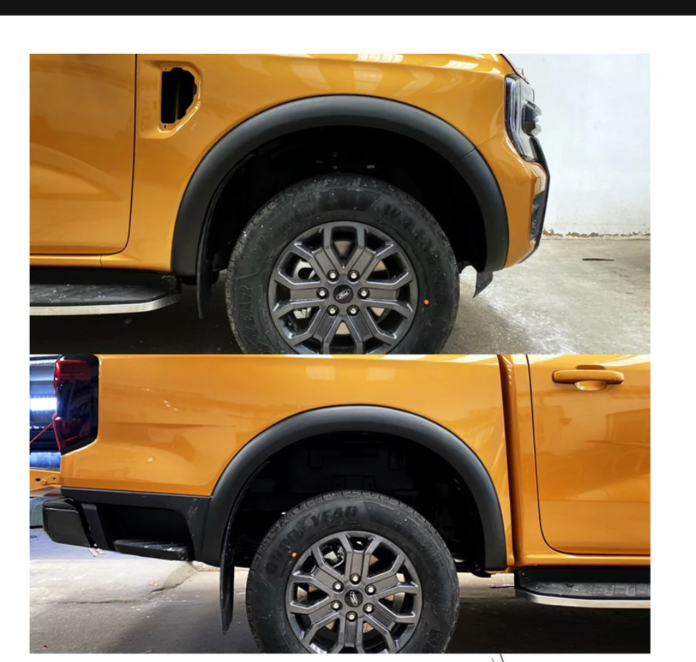 Ford Ranger  Next Gen T9 (2023+) V1(smooth)  OEM Design Fender Flares With Sensor Holes