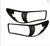 Toyota Hilux GD6 (2016 -2020) Head Light Trims Matt Black