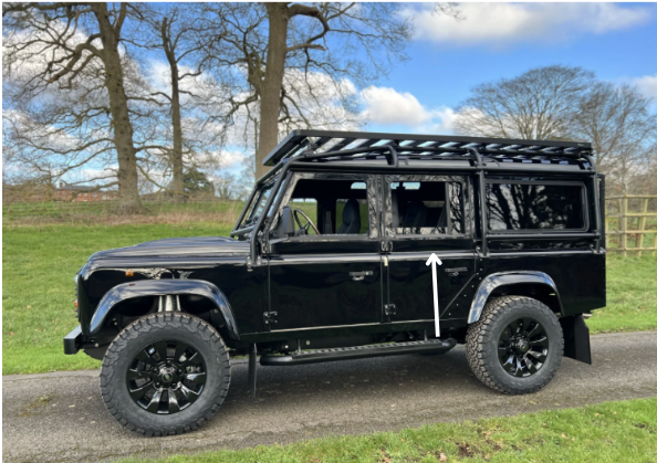 Land Rover Defender Door Rubber  Passanger Rear
