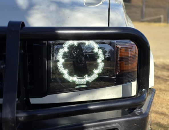 Toyota Land Cruiser 79 / 76 Series - Pre 2024 LED Headlights Set of 2 Aussie Style look