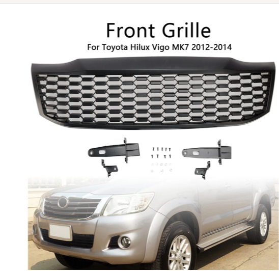 Toyota Hilux Vigo Champ (2012-2015) Grill Matt Black