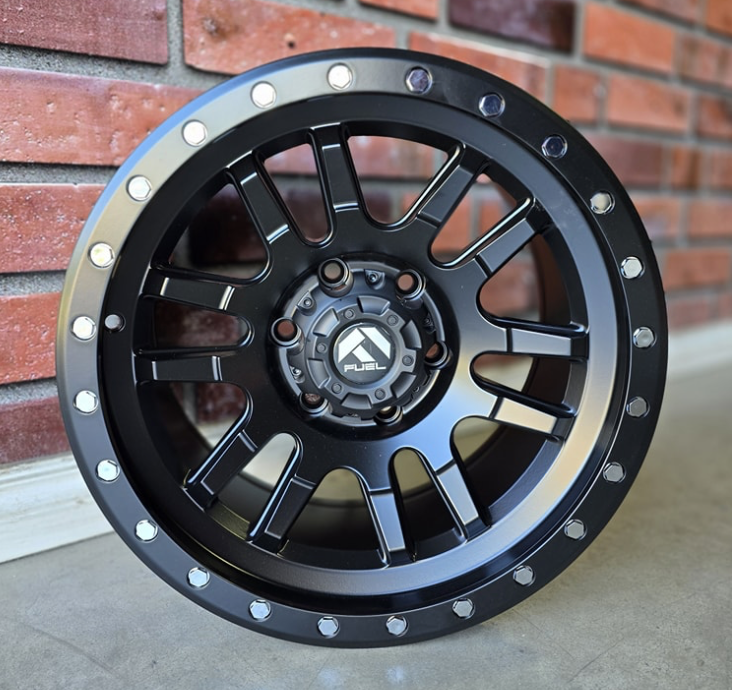 17 " Rim -  4 Set -  Matt Black+Rivets