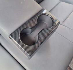 Toyota Hilux GD6 Travo 2026+ Rear Cup Holder Cover Gloss Black