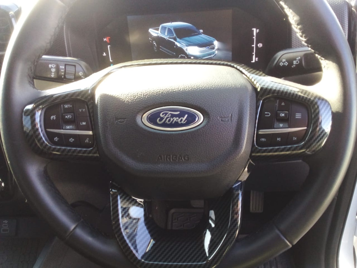 Ford Ranger Next Gen(2022-2024) Steering Wheel Trim (Carbon Fiber) (look a like)
