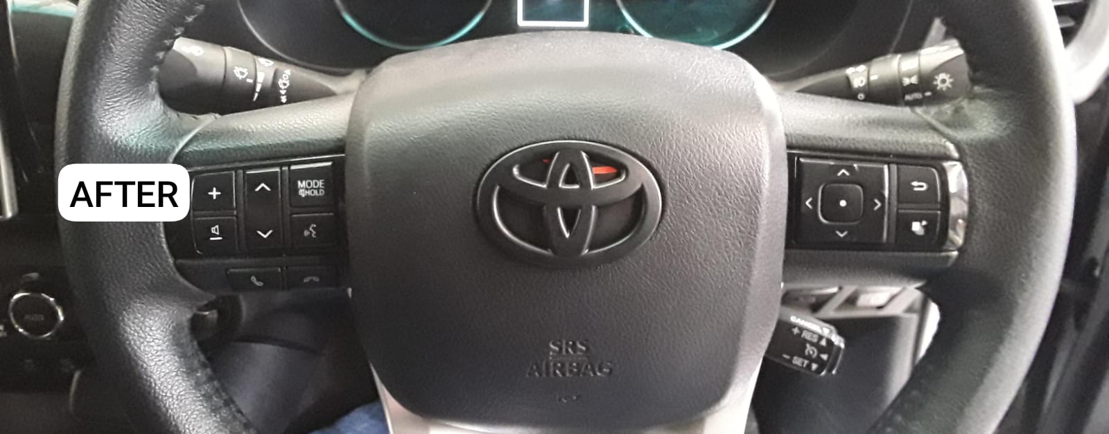 Toyota steering wheel badge