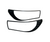 Toyota Hilux GD6 (2016 -2019) Head Light Trims Matt Black