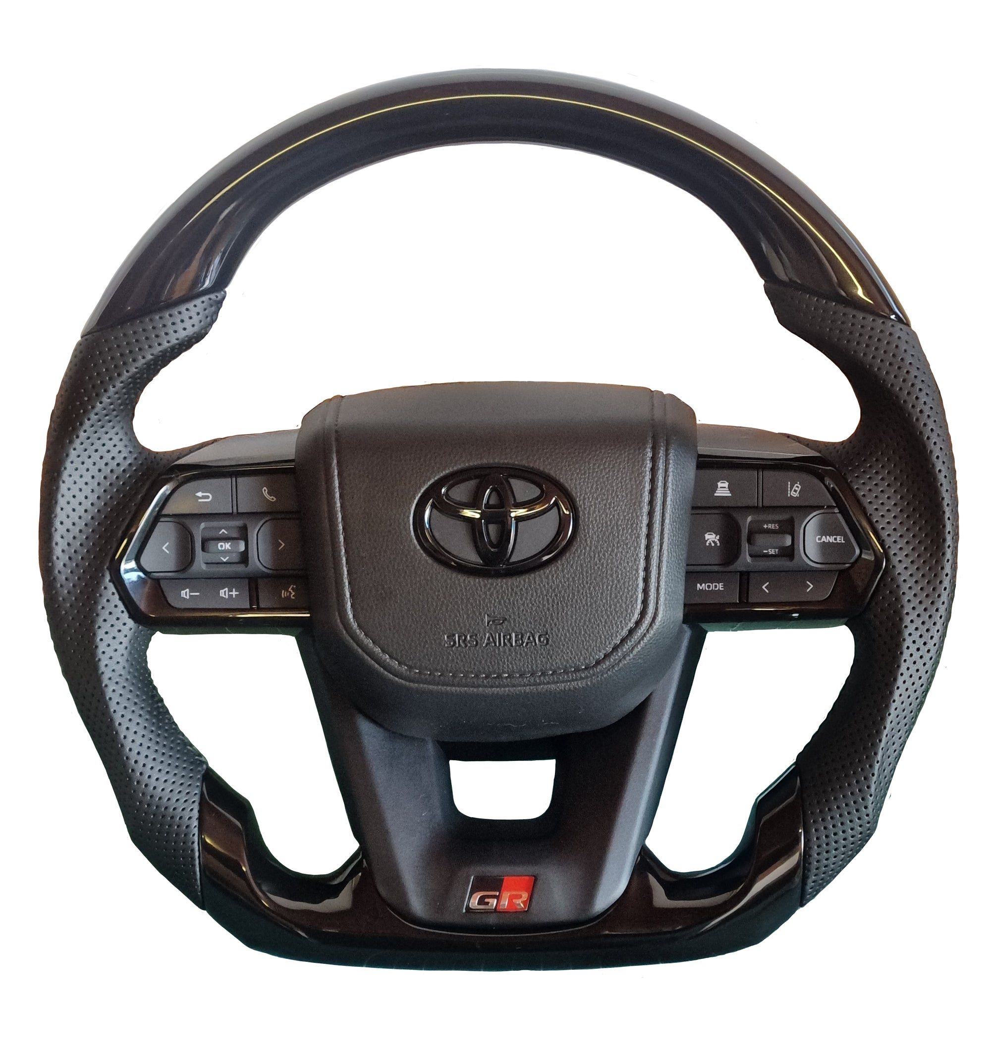VX300 GR Piano Black Sport Steering Wheel for Toyota 70 Series Land Cruiser