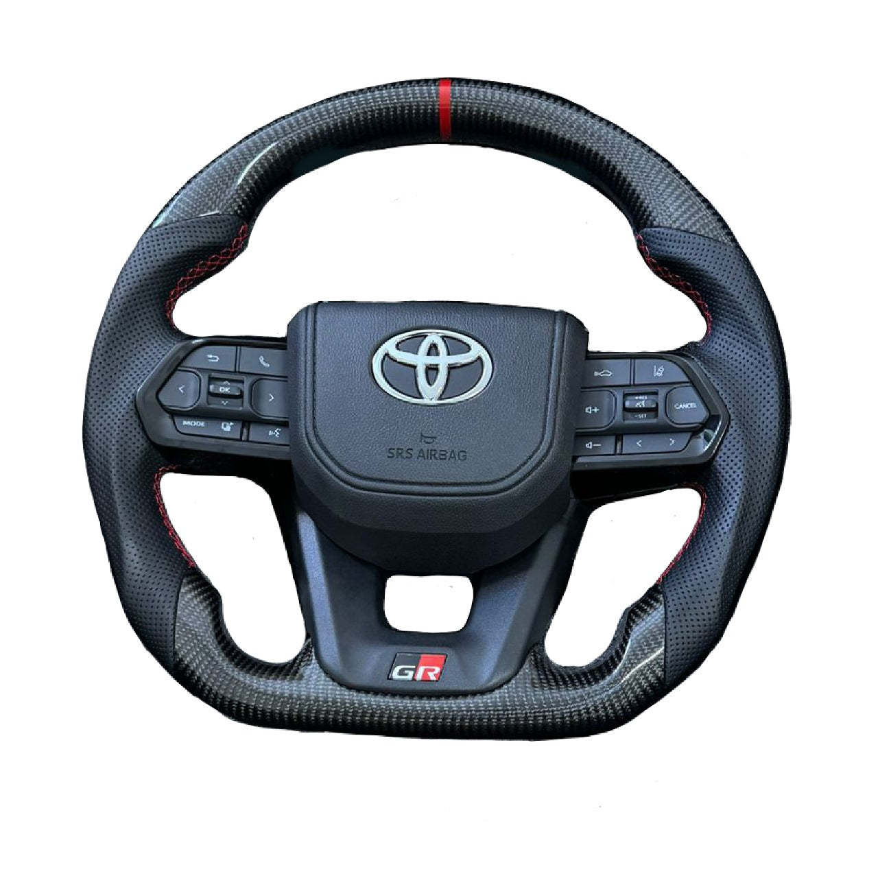 Carbon 300 GR Type Steering Wheel for Toyota 70 Series Land Cruiser Black