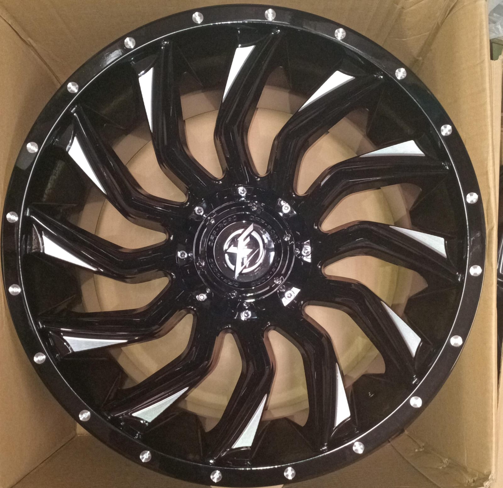 20" Rims Gloss Black Milled Set Of 4