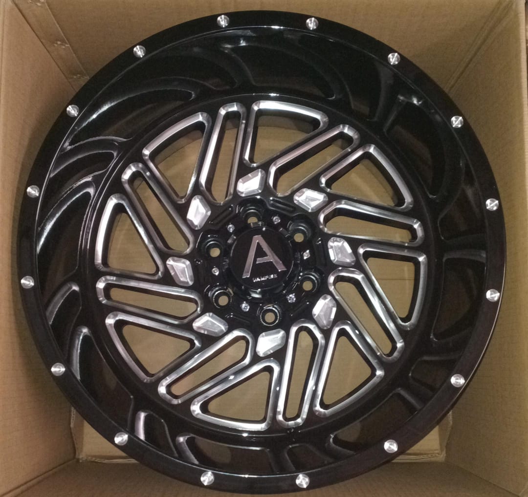 20" Rims Gloss Black Milled Set Of 4