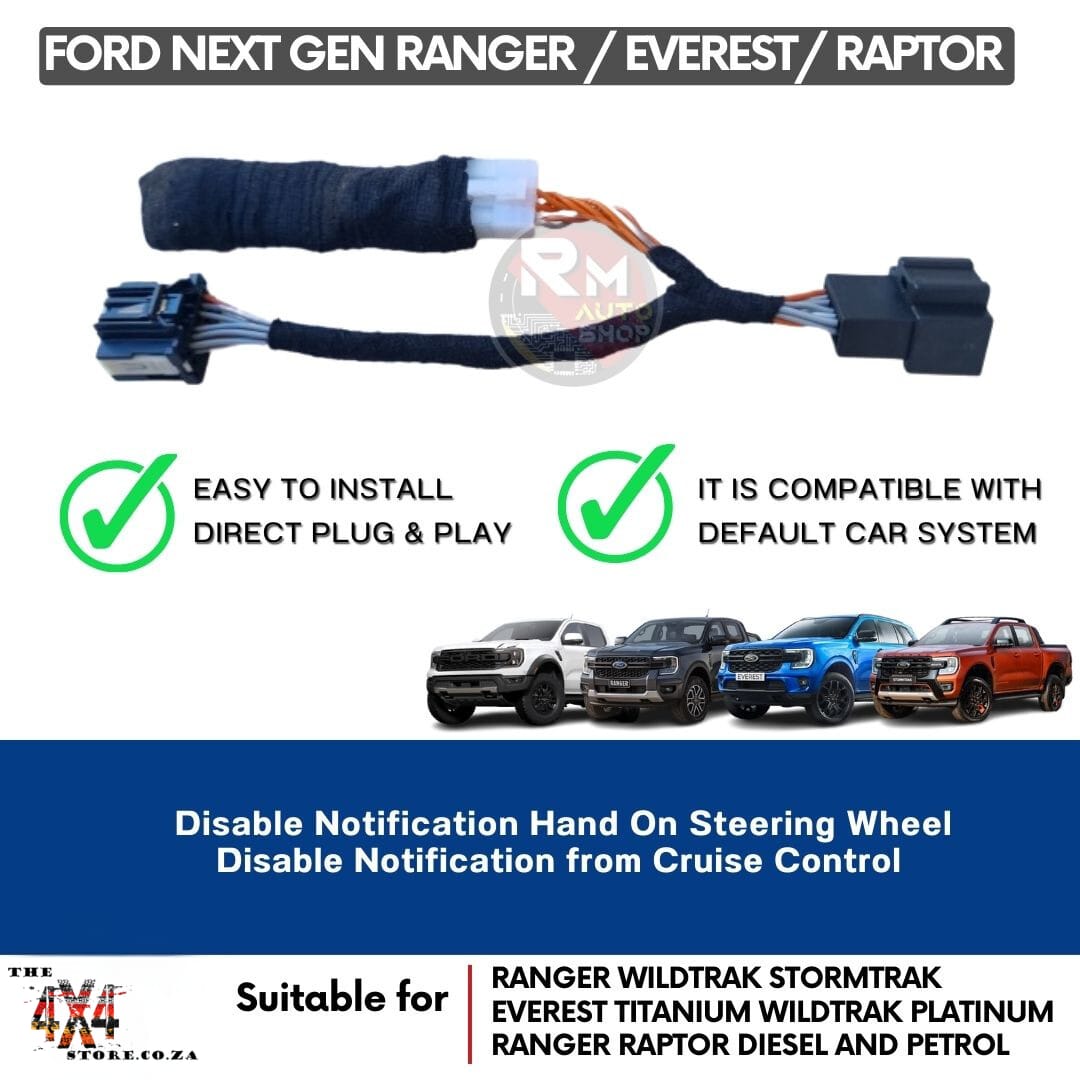 Ford Ranger Next Gen/Everest/Raptor(2023+)Disable Notification Hand On Steering Wheel