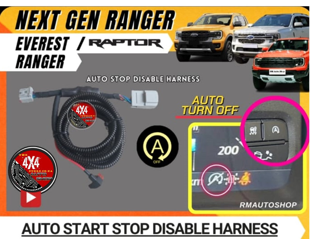 Ford Ranger Next Gen /Everest/ Raptor (2023+) Auto Start Stop Disable Harness