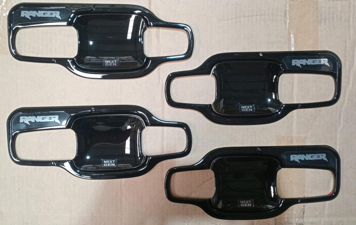 Ford Ranger Next Gen 2022+ 8 Pcs Bowl door handle cover Gloss black