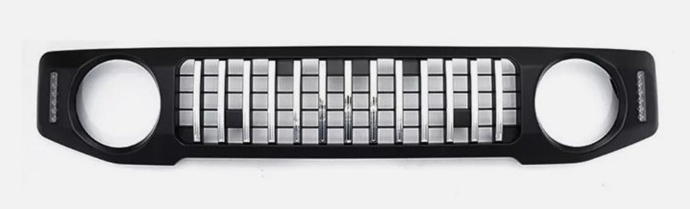 Suzuki Jimny 2019+ Replacement Grill With Chrome Stripes And Side LED