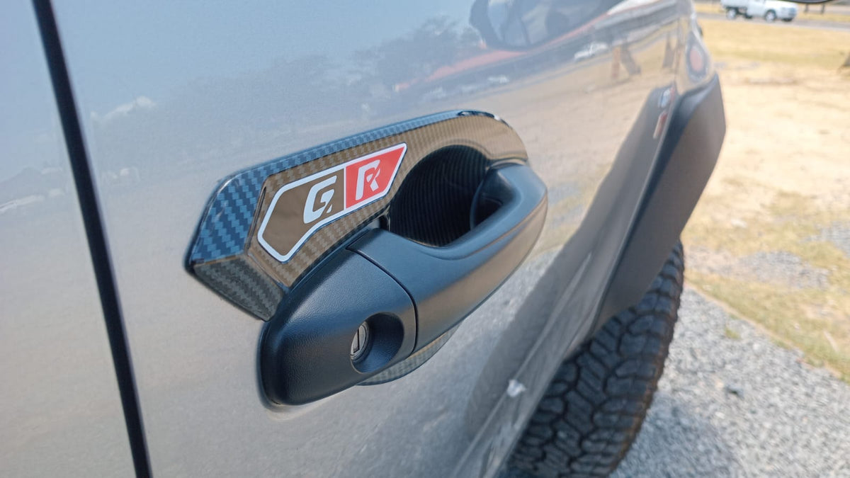 Toyota Hilux 2016+ GR Door Handle Cups Carbon (look a like)