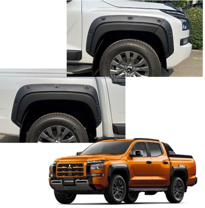 Mitsubishi Triton 2025 Fender Flares Studded