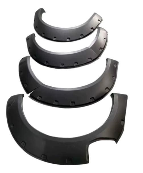 Nissan Navara D23 2016-2019  V2 Fender Flares Studded 9inch Smooth Matt Black