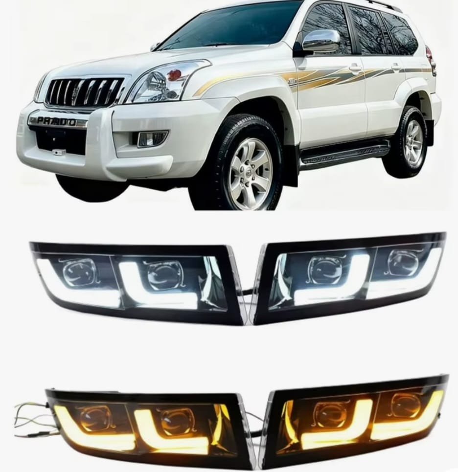 Land Cruiser 120 series LED bumper Foglights with DRL and Indicators