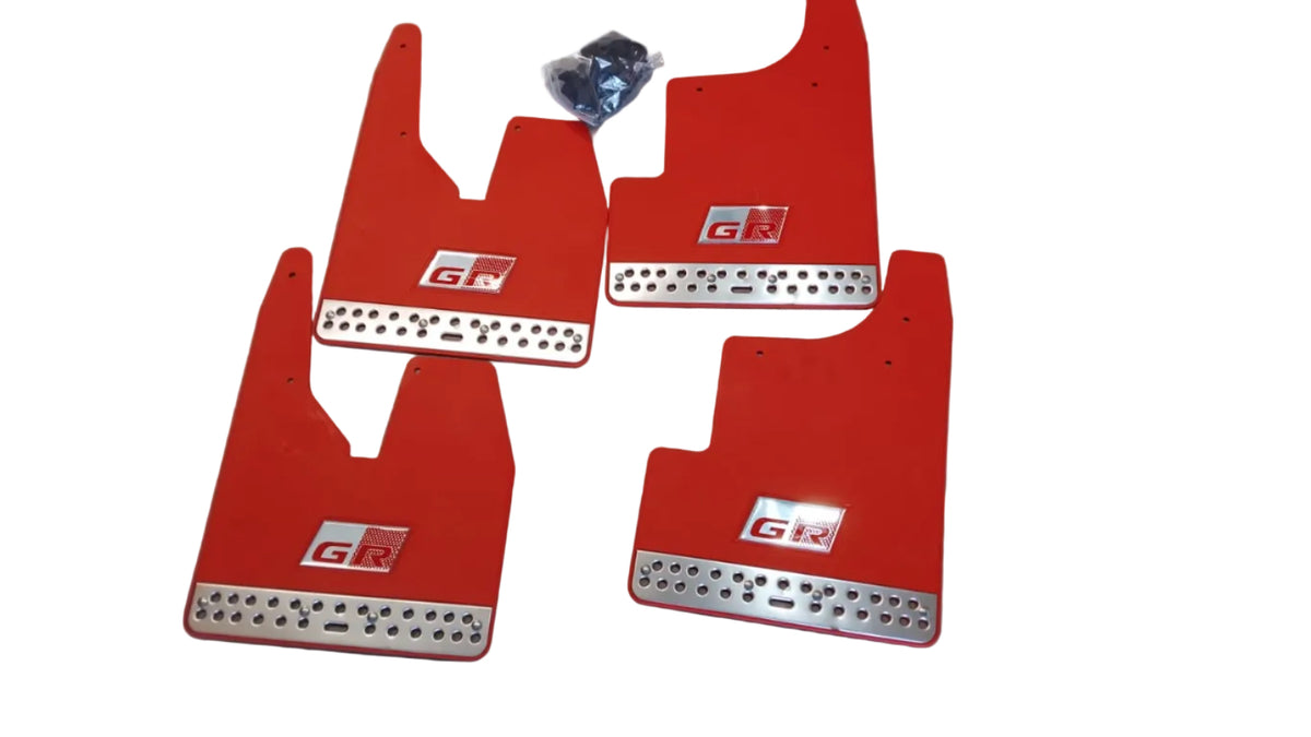 Toyota Hilux / Fortuner GR Mudflaps Set of 4 RED