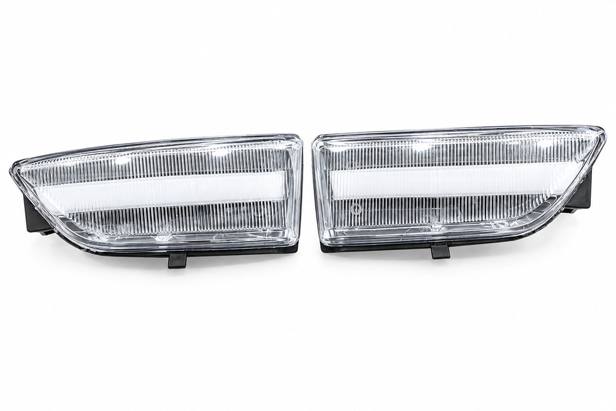 Ford Ranger 2012-2022 Mirror Indicators Clear with white stipe  set of 2