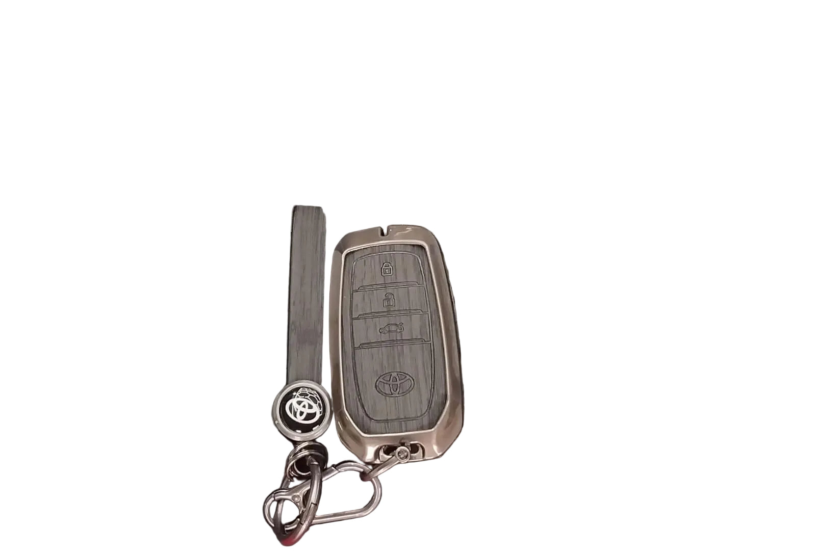 Toyota 3 Botton key less Key Cover Black