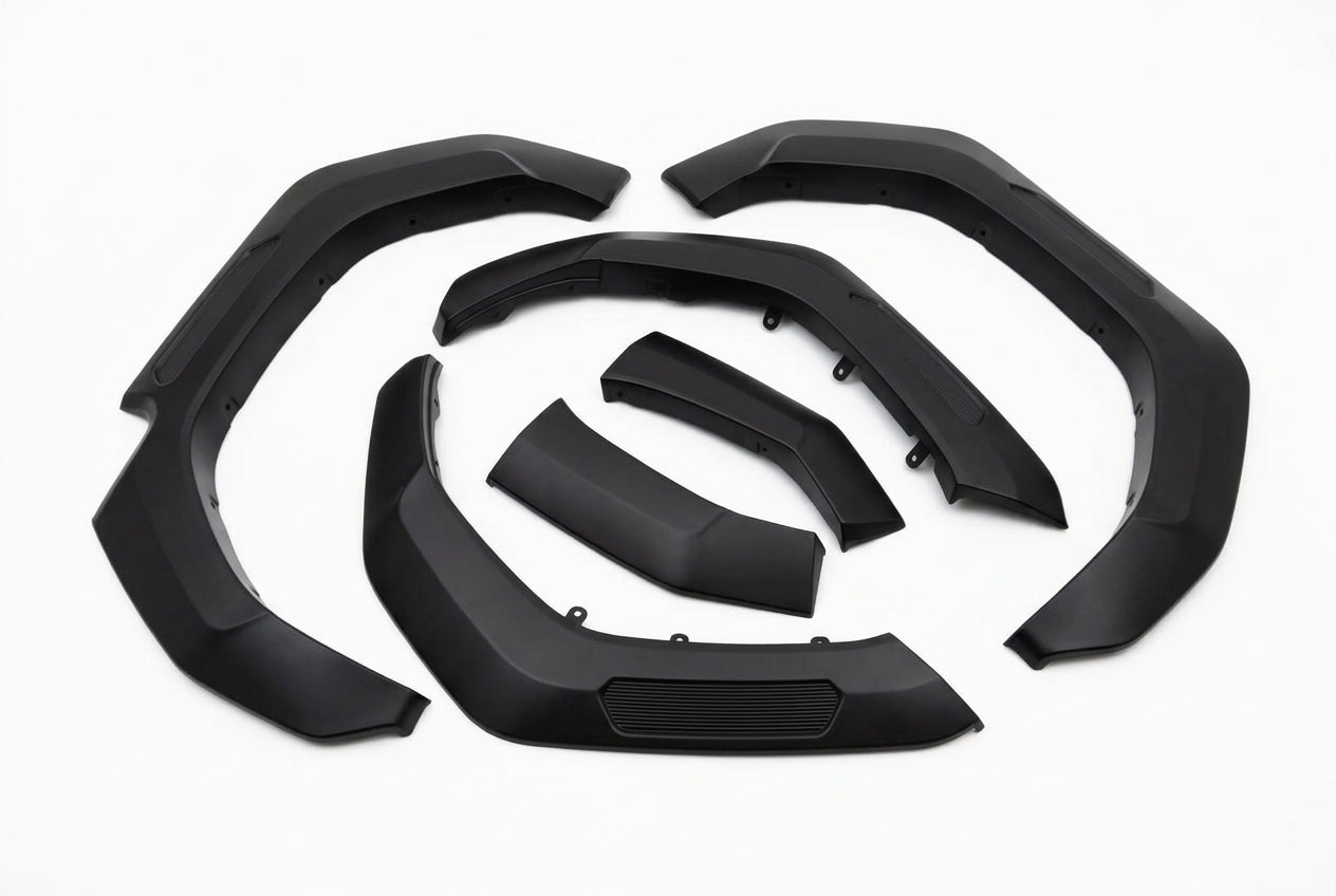 Toyota Hilux GD6 /Travo 2026  OEM Design 7 inch Fender Flares ( Matt Black )