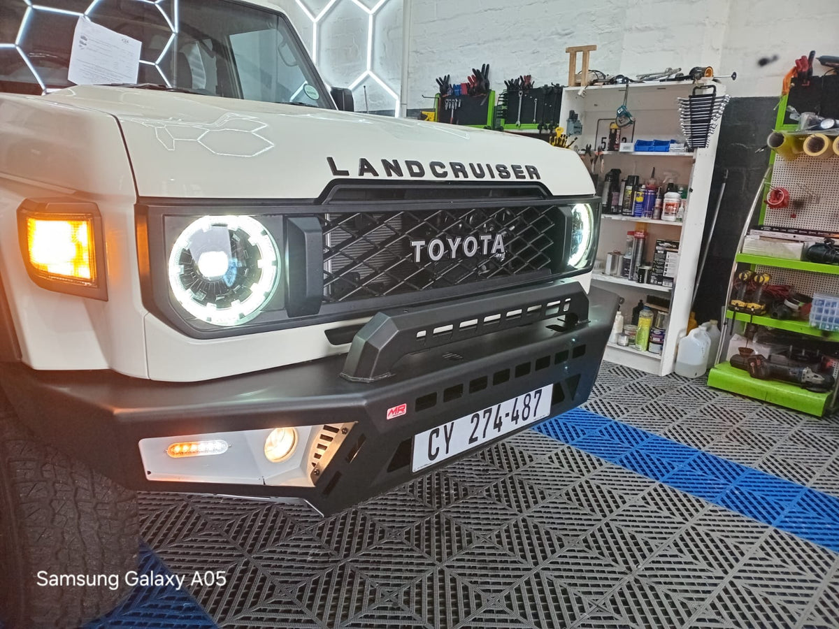 Toyota Land Cruiser 79 Series Steel Front Bumper With Lights