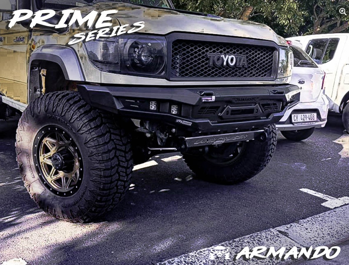Toyota Land Cruiser 79 Series Armando front steel bumper