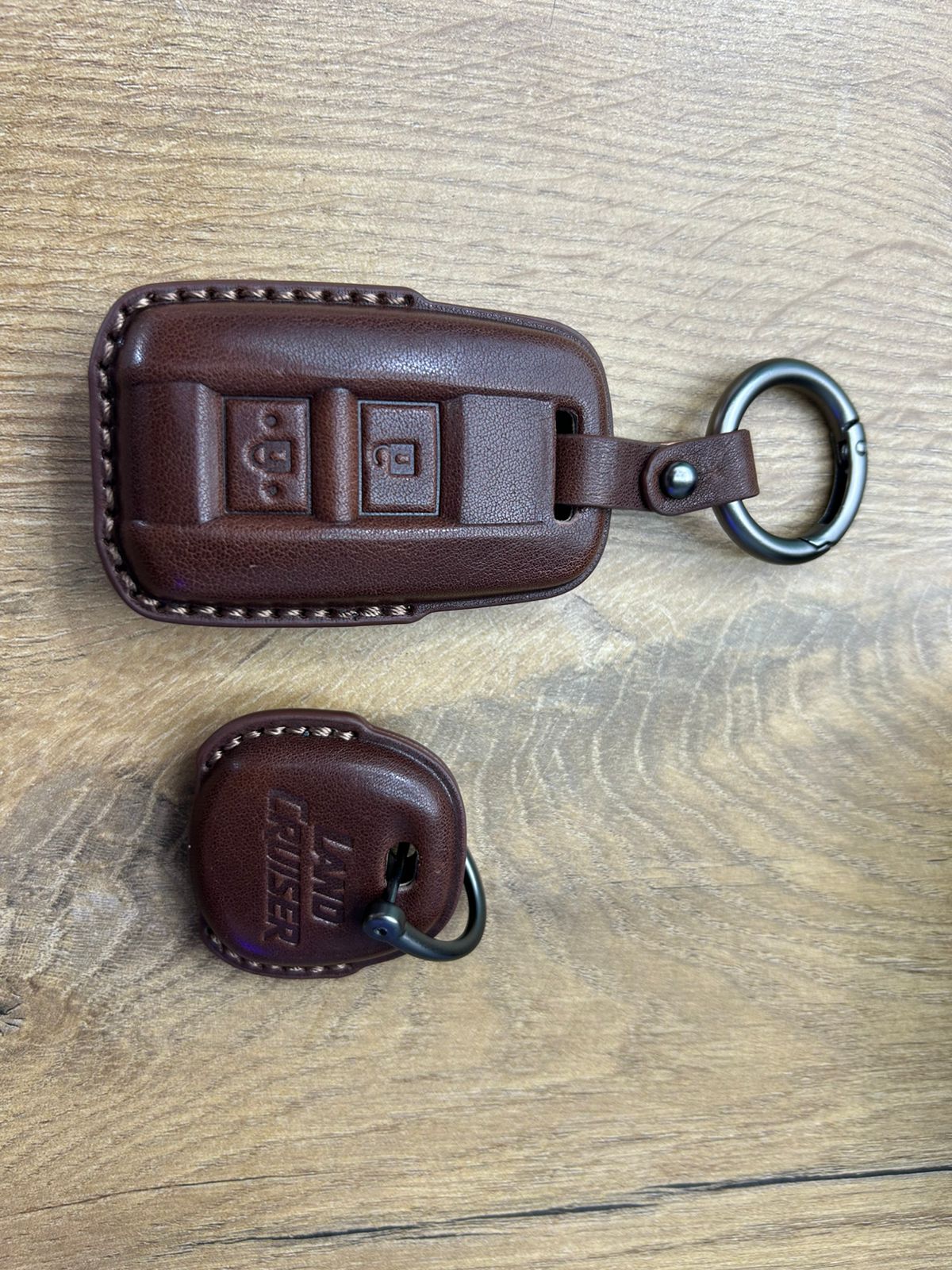 Toyota Land Cruiser Leather Key Cover Brown Color