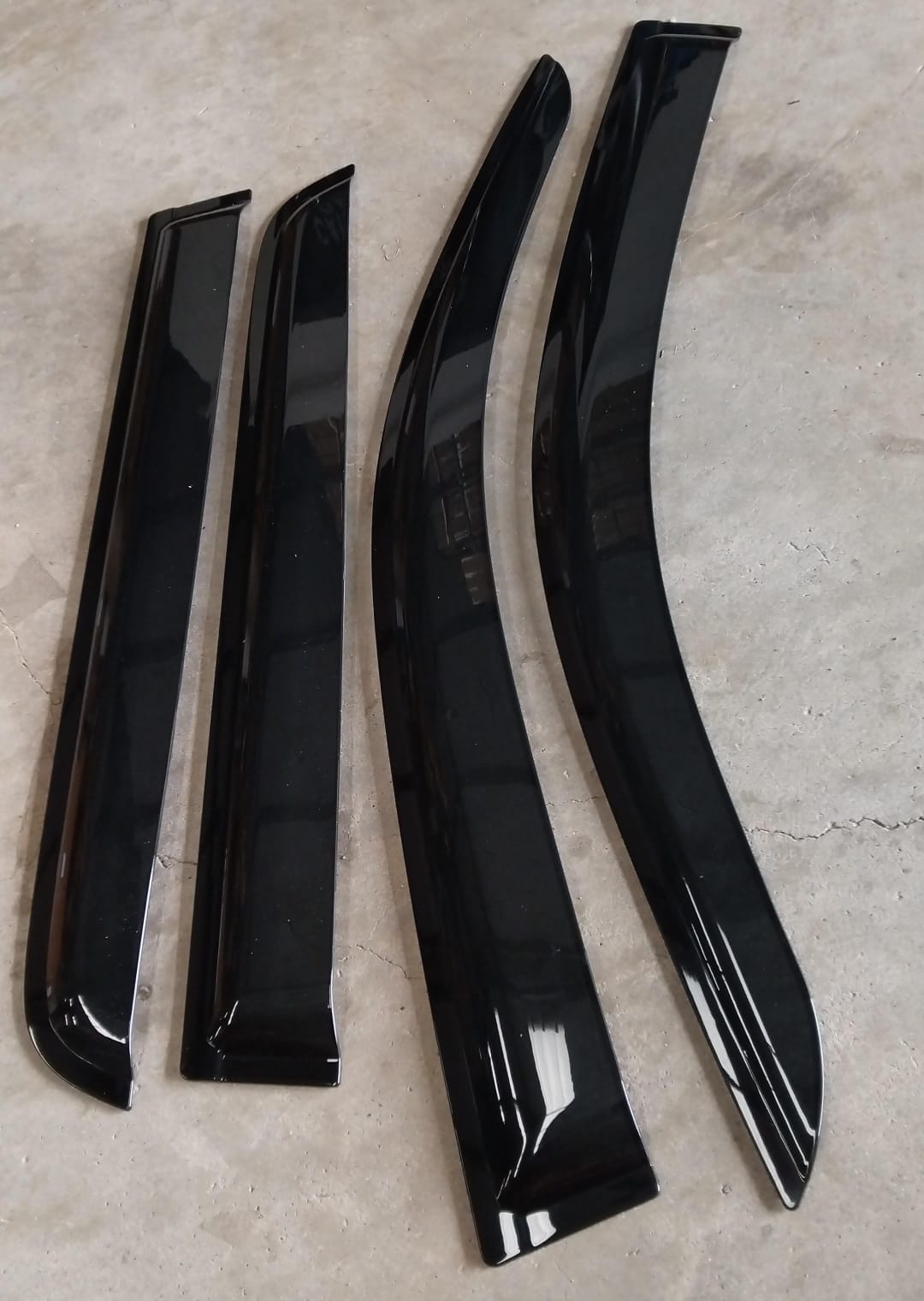 Toyota Hilux GD6 Weather Guards Double Cab (Gloss Black) without Logo