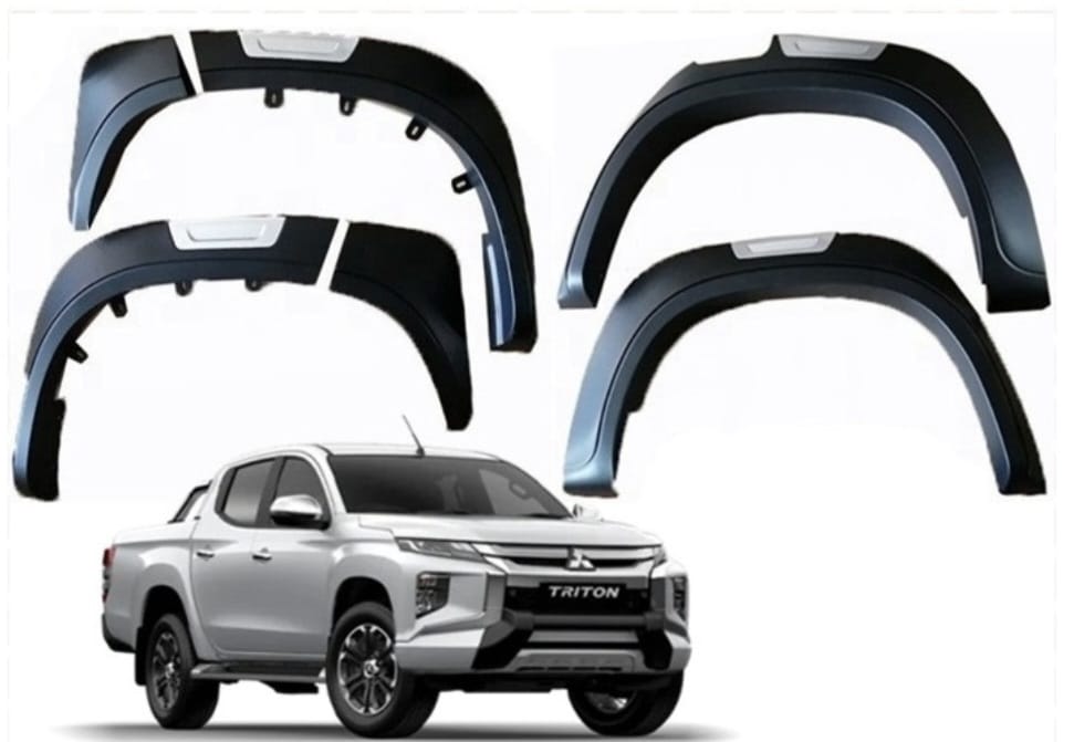 Mitsubishi Triton L200 MR 2019-2022 Fender flares  with Grey Insert