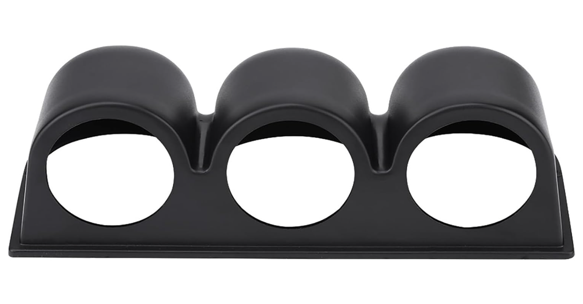 Dashboard 3 Gauge Black Holder 52MM 2&quot; (UNIVERSAL)