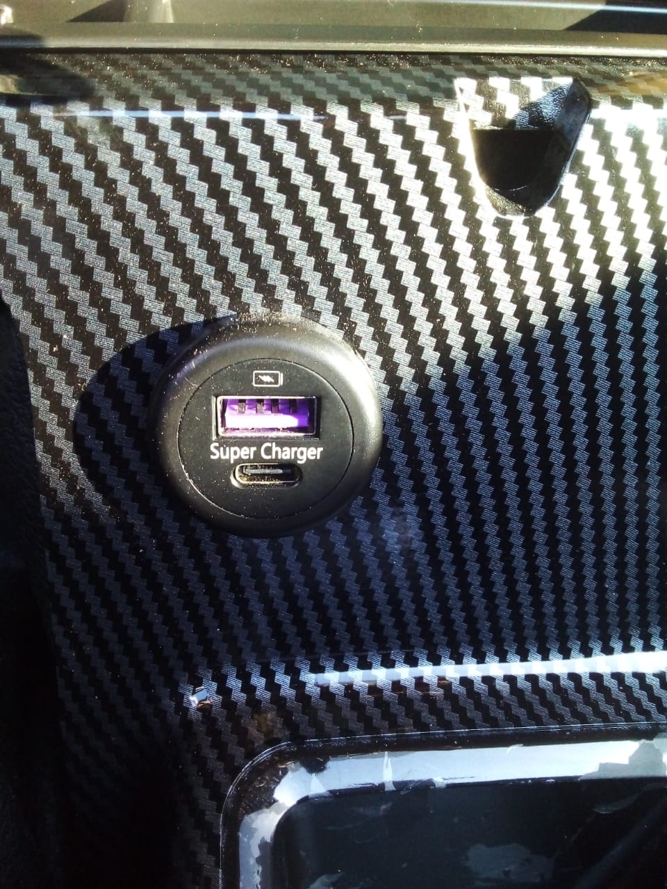 Toyota Hilux Revo 2016+ Centre Console inner Gearshift panel Carbon