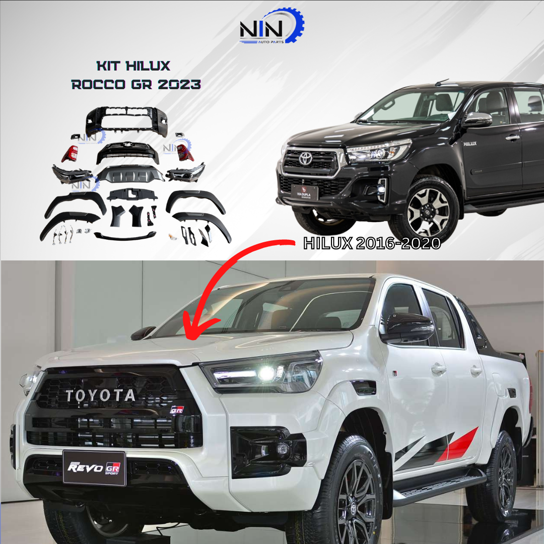 Toyota Hilux 2016+ To Toyota Hilux Rocco GR 2023 Facelift kit