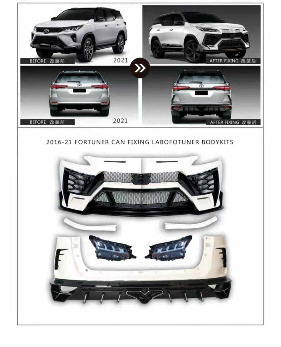 Toyota Fortuner 2016+ lamborghini Upgrade Kit