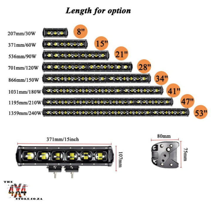 53 &quot; inch 240 Watt LED light bar