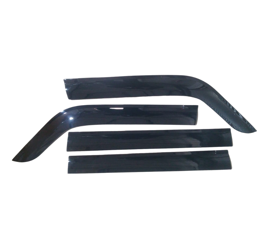 Volkswagen  Amarok (2009 - 2022) Weather Guards Double Cab Slimline (Gloss Black )