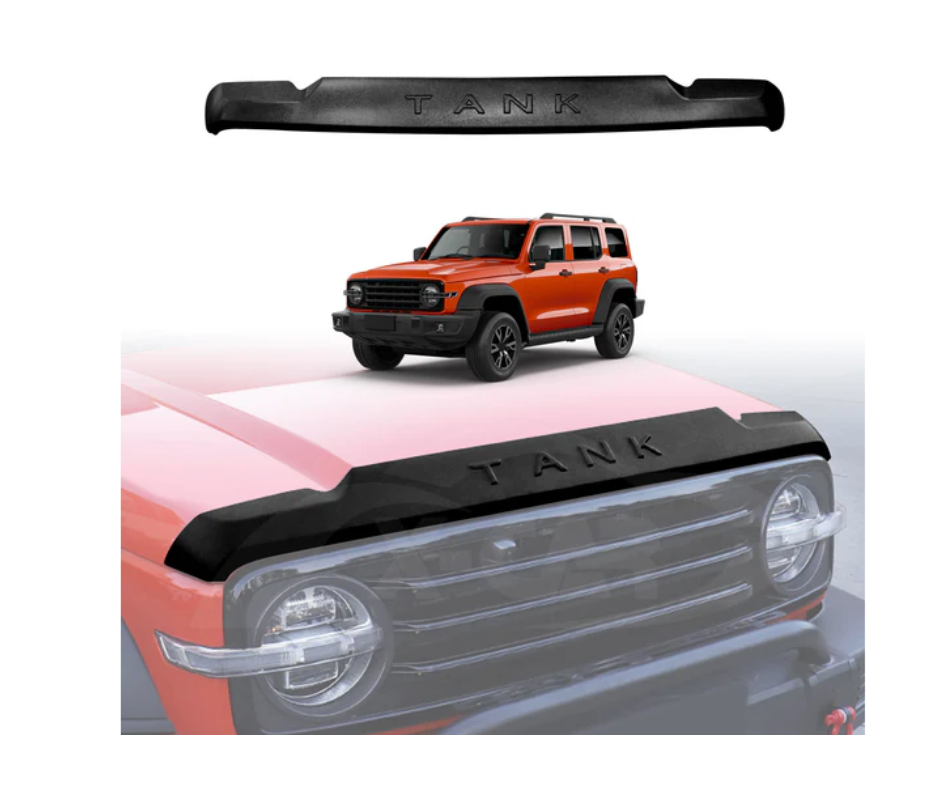 Tank 300 Bonnet Guard Stick On (Texture Black) with Tank Name